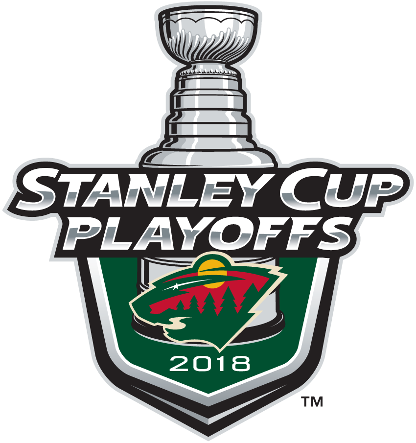 Minnesota Wild 2018 Playoffs Logo iron on heat transfer